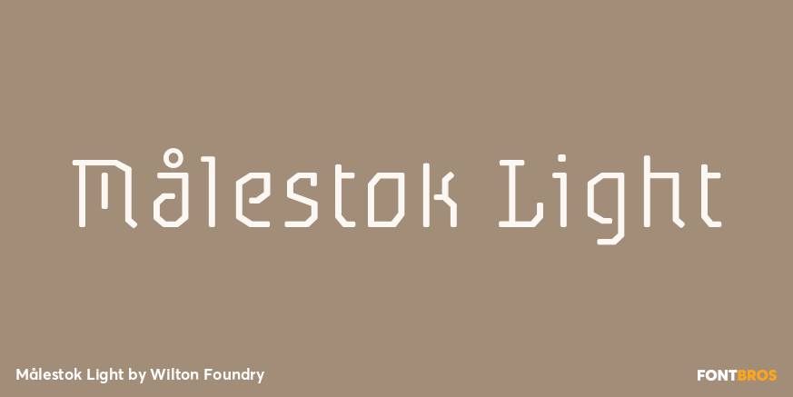 Målestok Light Font Poster #1
