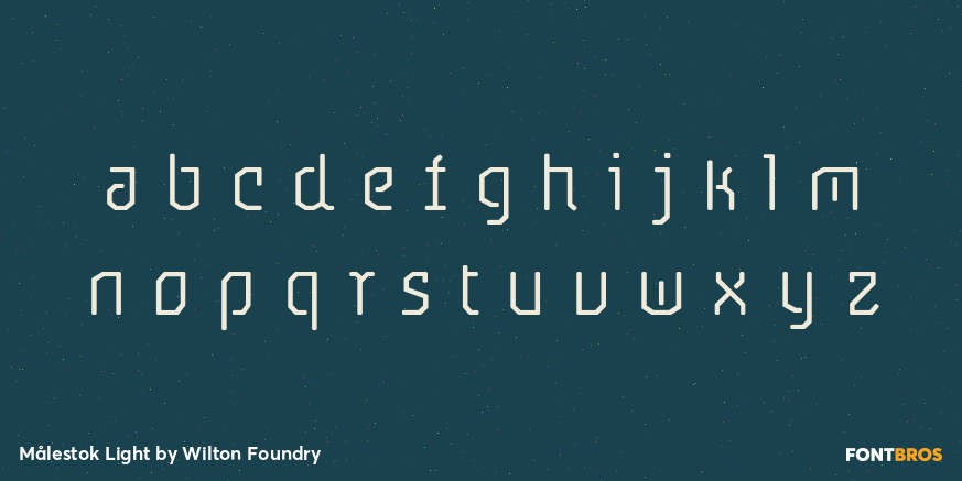 Målestok Light Font Poster #3