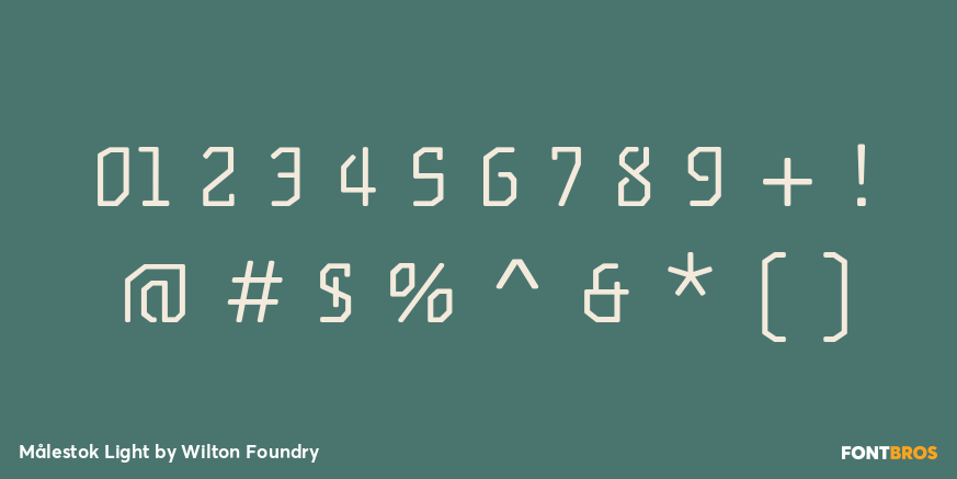 Målestok Light Font Poster #4