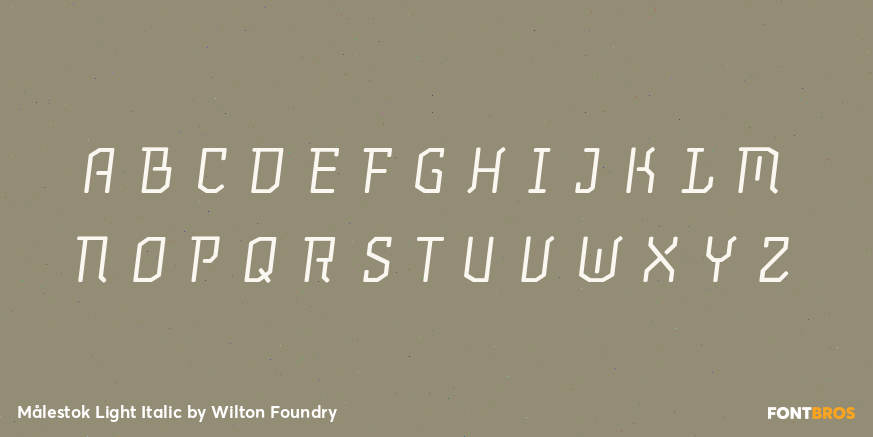 Målestok Light Italic Font Poster #2