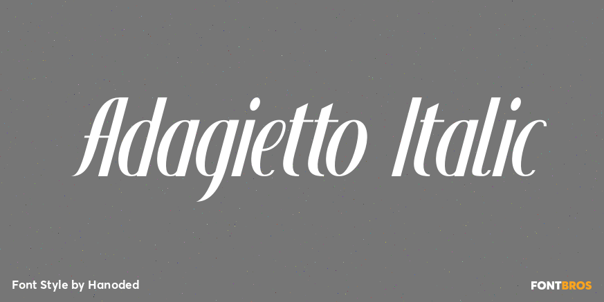 Adagietto Italic Poster