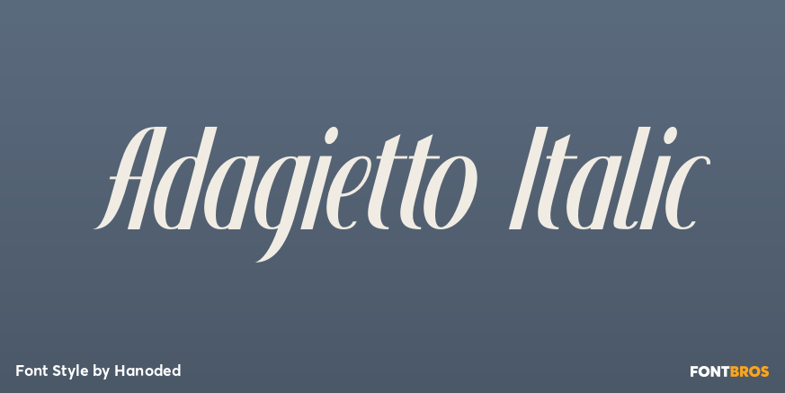 Adagietto Italic Poster
