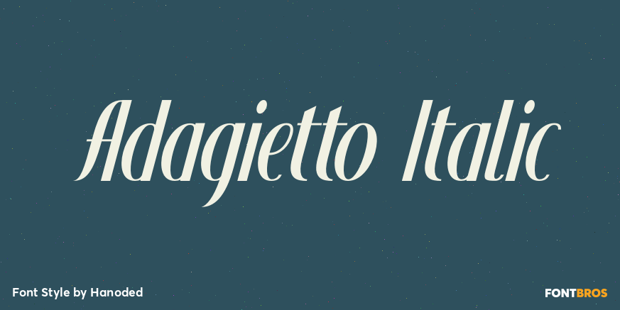 Adagietto Italic Poster