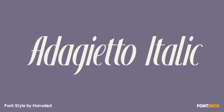 Adagietto Italic Poster