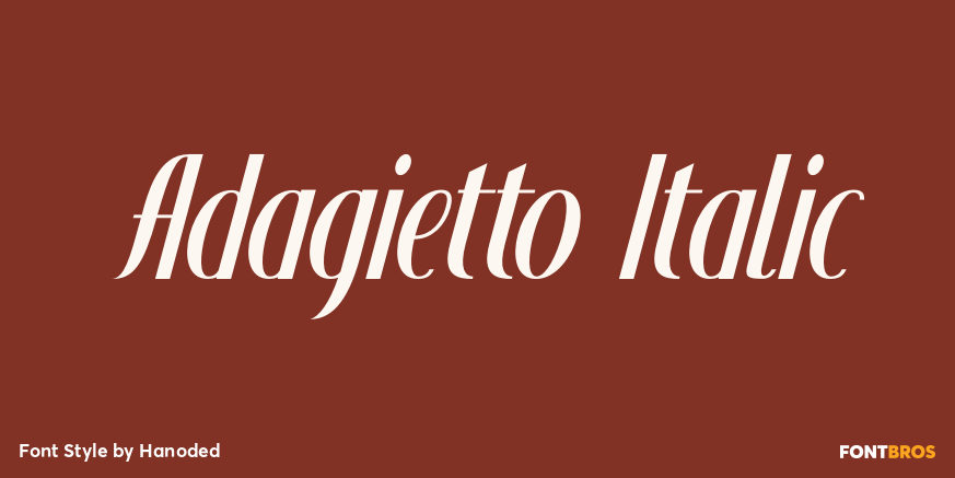 Adagietto Italic Poster