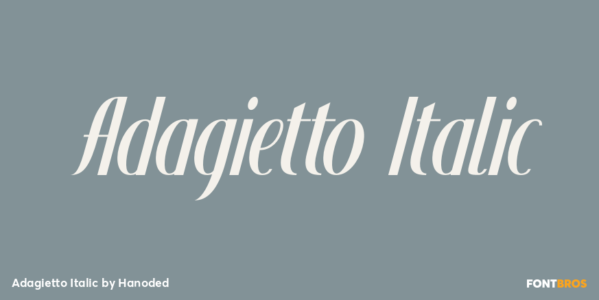 Adagietto Italic Poster