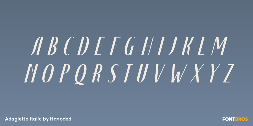 Adagietto Italic Font Poster #2