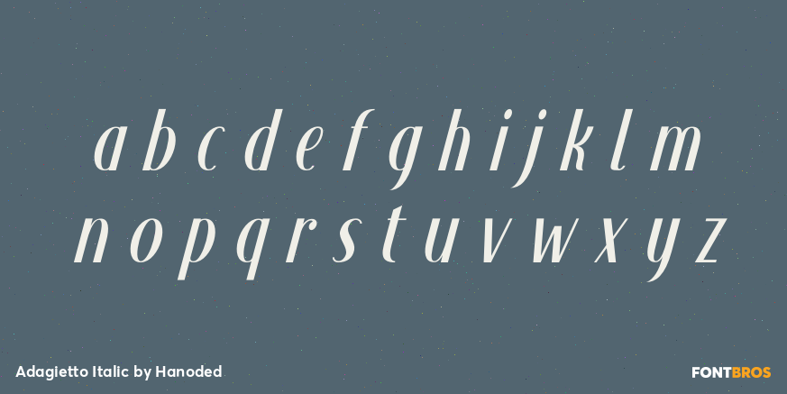 Adagietto Italic Font Poster #3