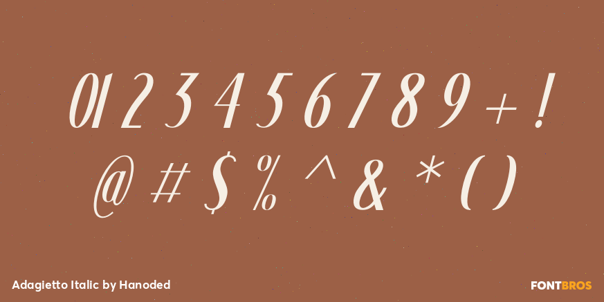 Adagietto Italic Font Poster #4
