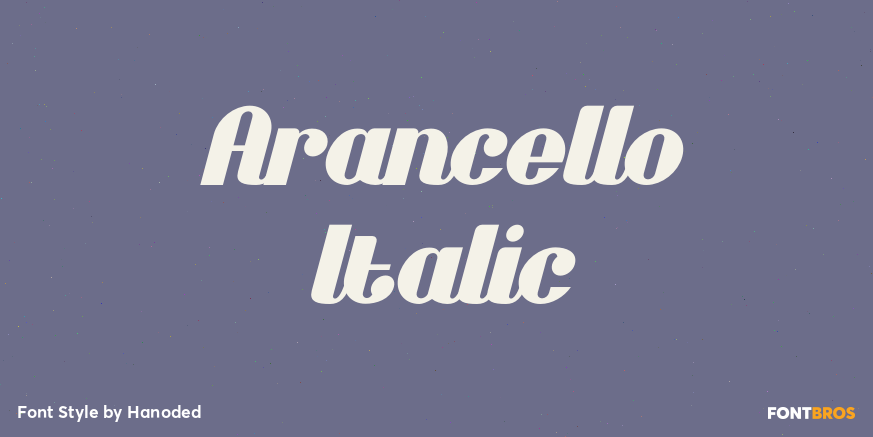 Arancello Italic Font Poster #1
