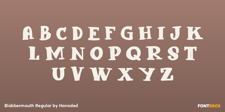 Blabbermouth Regular Font Poster #2