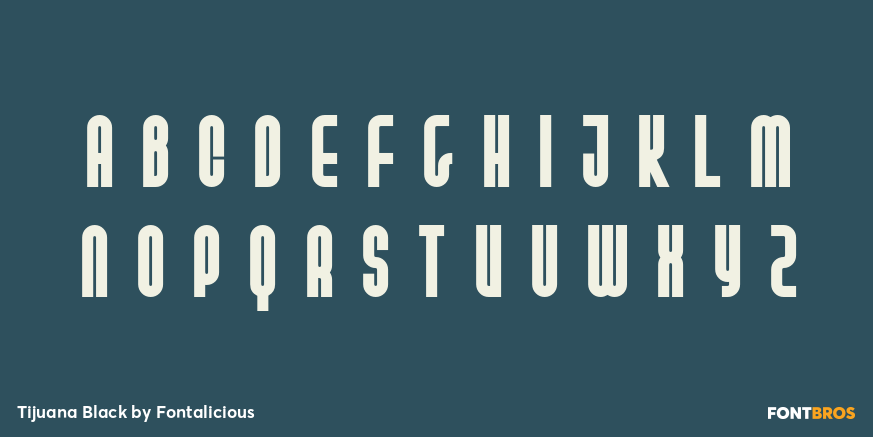 Tijuana Black Font Poster #2