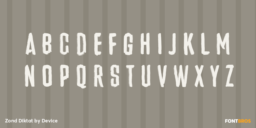 Zond Diktat Font Poster #3