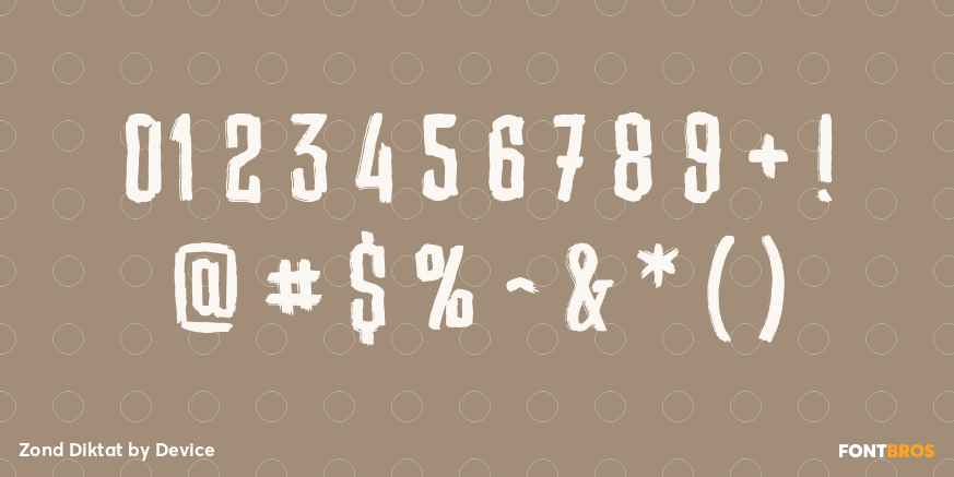 Zond Diktat Font Poster #4