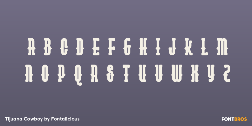 Tijuana Cowboy Font Poster #1