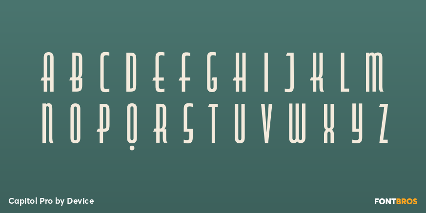 Capitol Pro Font Poster #2