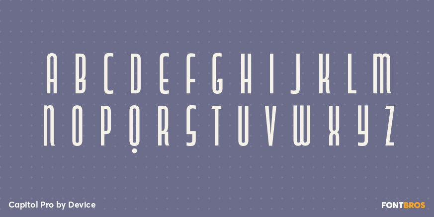 Capitol Pro Font Poster #3