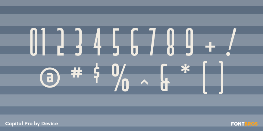 Capitol Pro Font Poster #4