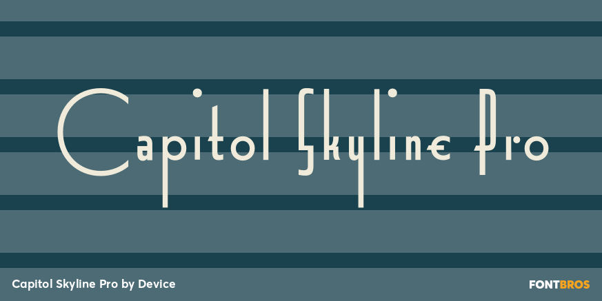 Capitol Skyline Pro Font Poster #1