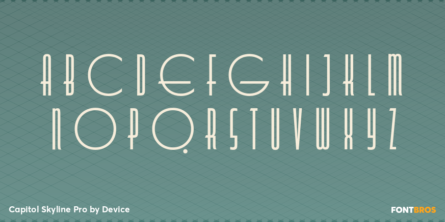 Capitol Skyline Pro Font Poster #2