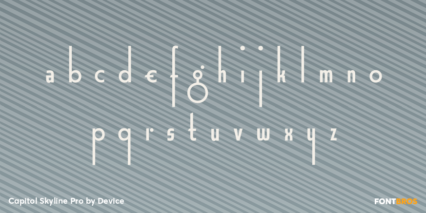 Capitol Skyline Pro Font Poster #3