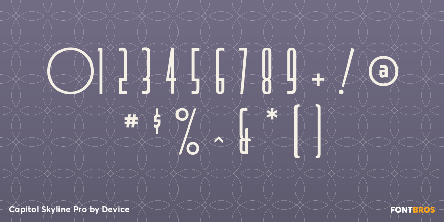 Capitol Skyline Pro Font Poster #4