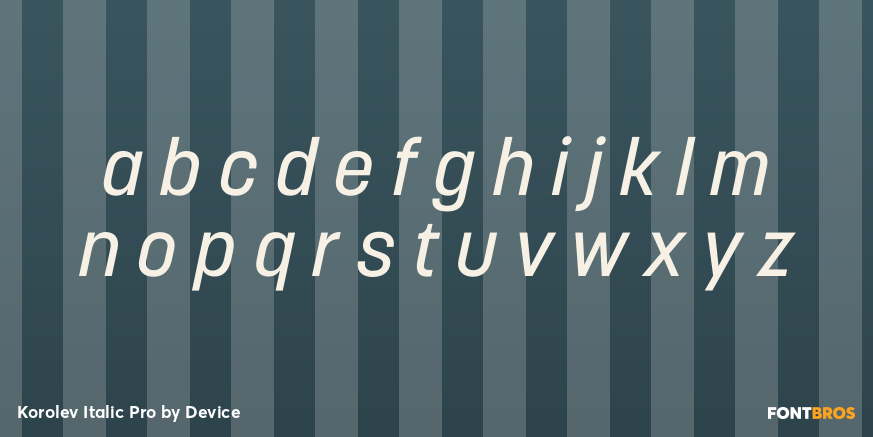 Korolev Italic Pro Font Poster #3