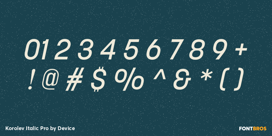 Korolev Italic Pro Font Poster #4