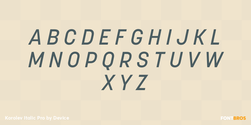 Korolev Italic Pro Font Poster #1