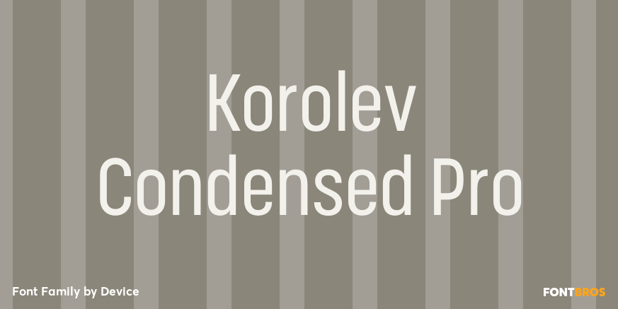 Korolev Condensed Pro Font Poster #1