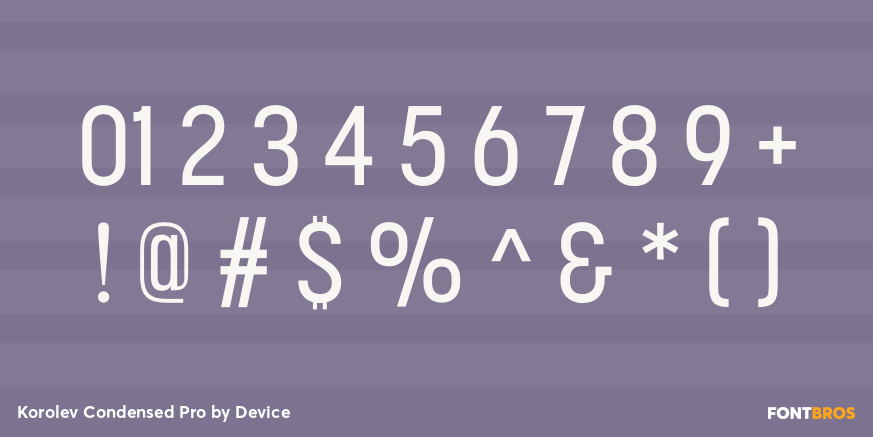 Korolev Condensed Pro Font Poster #1