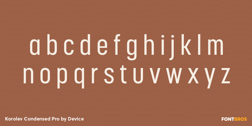Korolev Condensed Pro Font Poster #1