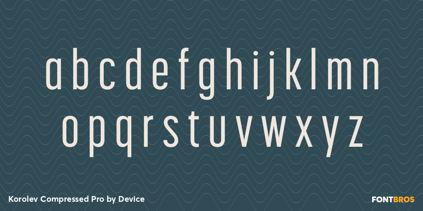 Korolev Compressed Pro Font Poster #3