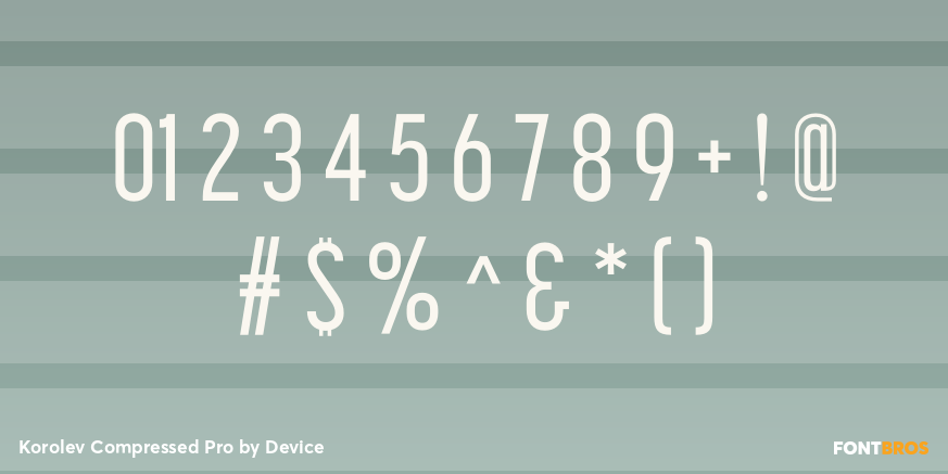Korolev Compressed Pro Font Poster #4