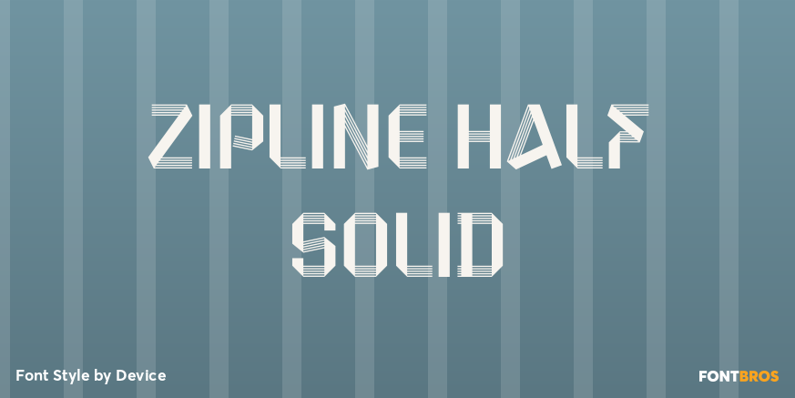 Zipline Half Solid Poster