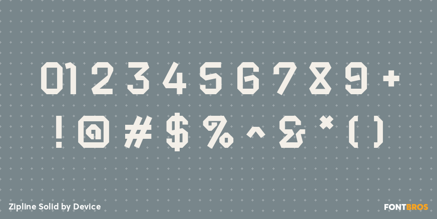 Zipline Solid Font Poster #4