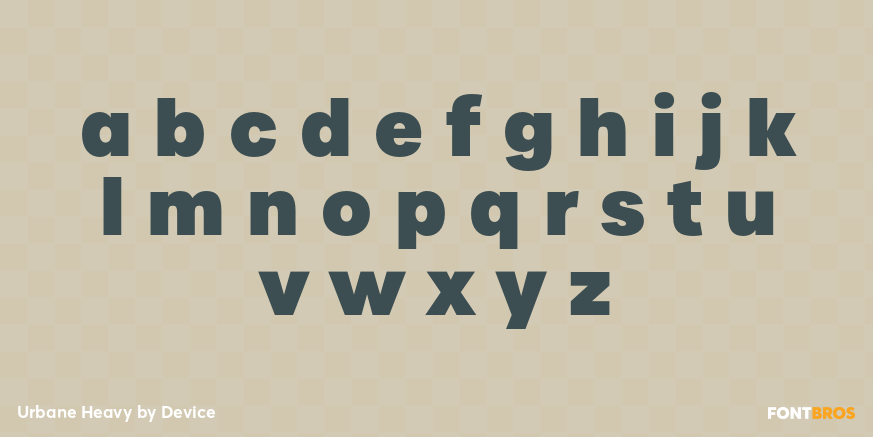 Urbane Heavy Font Poster #3