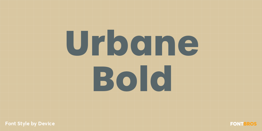 Urbane Bold Font Poster #1