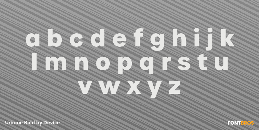 Urbane Bold Font Poster #3