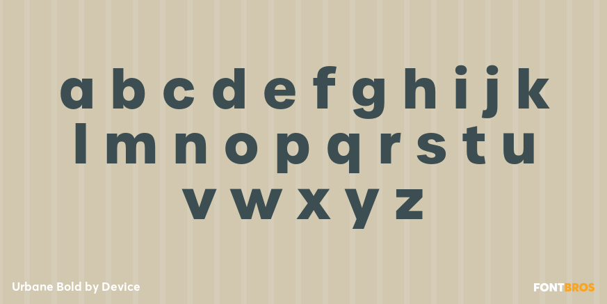 Urbane Bold Font Poster #1