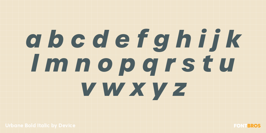 Urbane Bold Italic Font Poster #3