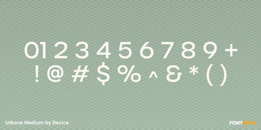 Urbane Medium Font Poster #1