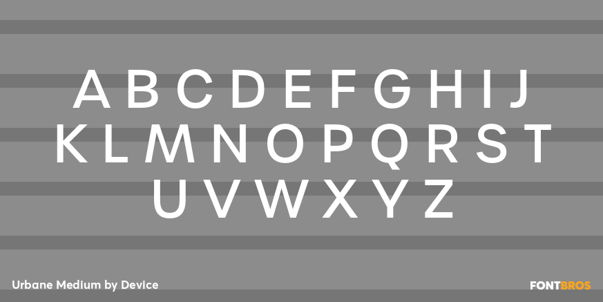 Urbane Medium Font Poster #2