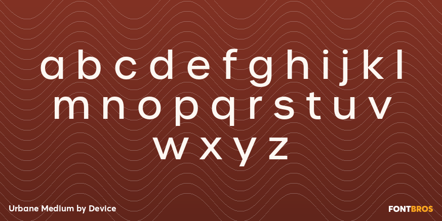 Urbane Medium Font Poster #3