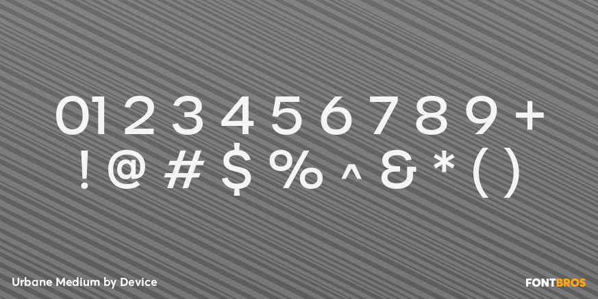 Urbane Medium Font Poster #4