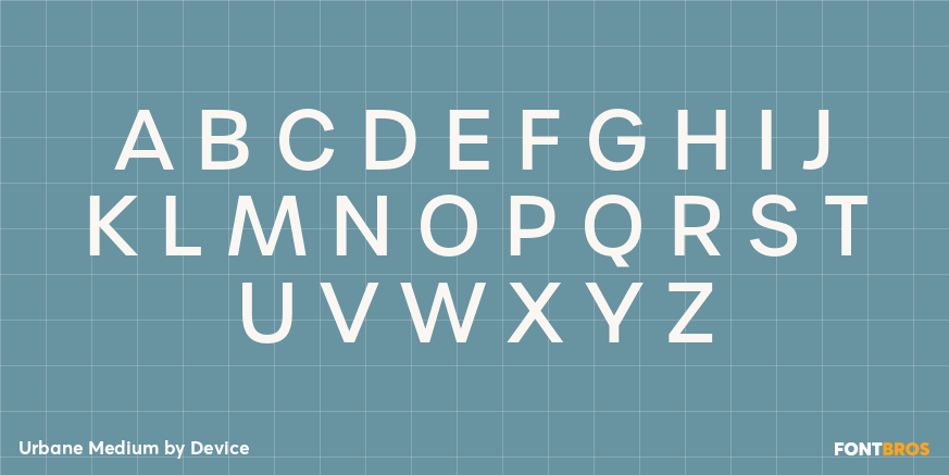 Urbane Medium Font Poster #1