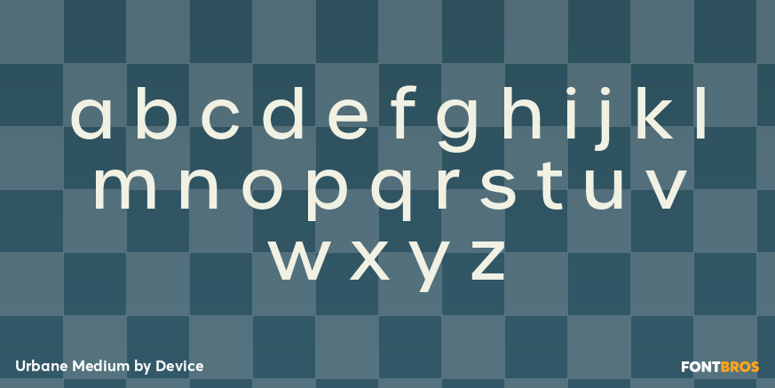 Urbane Medium Font Poster #1