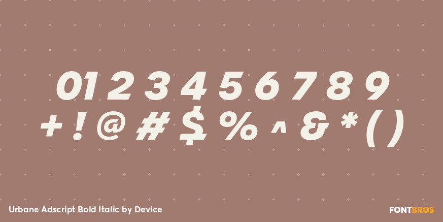 Urbane Adscript Bold Italic Font Poster #4