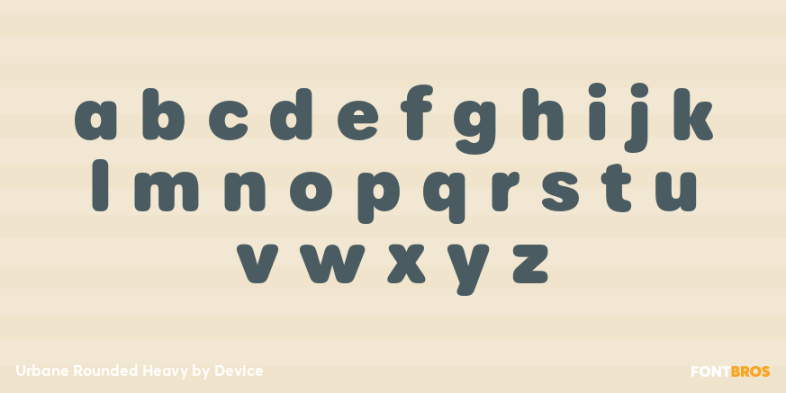 Urbane Rounded Heavy Font Poster #3