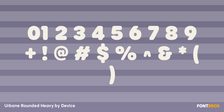 Urbane Rounded Heavy Font Poster #4